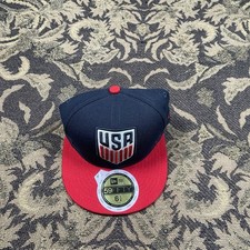New Era 59FIFTY USA Soccer Logo fitted hat bl...
