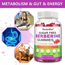 Berberine Complex Gummies Promote Heart Gastrointestinal Health 60 Gummies