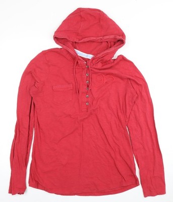 Damenpullover UK-Größe 14 Crew Clothing Co. rot 100 % Baumwolle