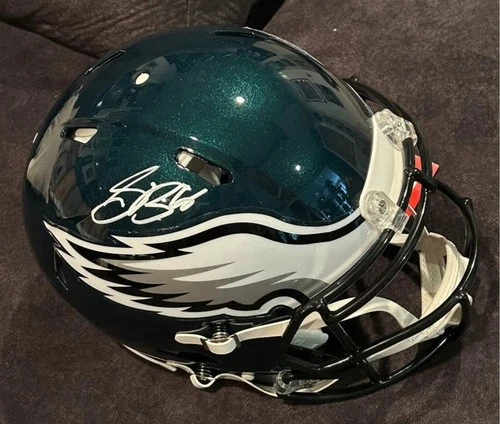 SAQUON BARKLEY SIGNED PHILADELPHIA EAGLES AUTHENTIC SPEED HELMET BECKETT