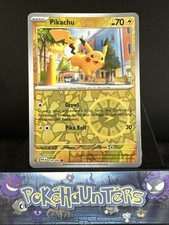 Pokemon Card Pikachu 018/091 Paldean Fates Reverse Holo Rare L/P