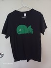 Vintage Rare Hartford CT WHALERS T Shirt Green Whale Shape on Black Tag L — photo 1