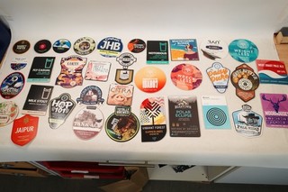 Job Lot Donated Beer Pump Clip Badges LOT 6 (of 6)