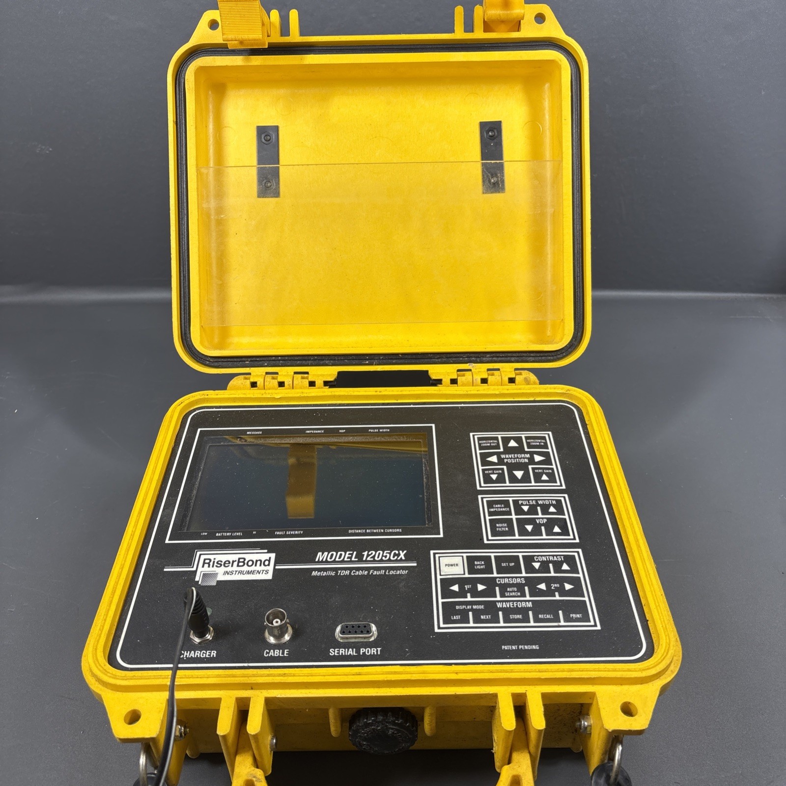 Riser Bond 1205CX Metallic TDR Cable Fault Locator Tester FOR PARTS OR REPAIR