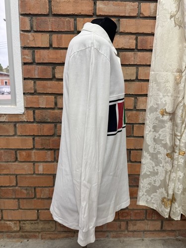 Vintage 90s Nike Challenge Court Tennis Long Sleeve Polo White Size L - Picture 4 of 15