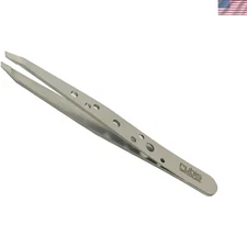 Rubis Swiss Tweeze Slanted Tip Tweezer - 3-3/4"