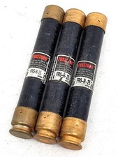 Lot of 3 Bussman Fusetron FRS-R-25 Dual-Element Time Delay Fuse, 25A, 25 Amp