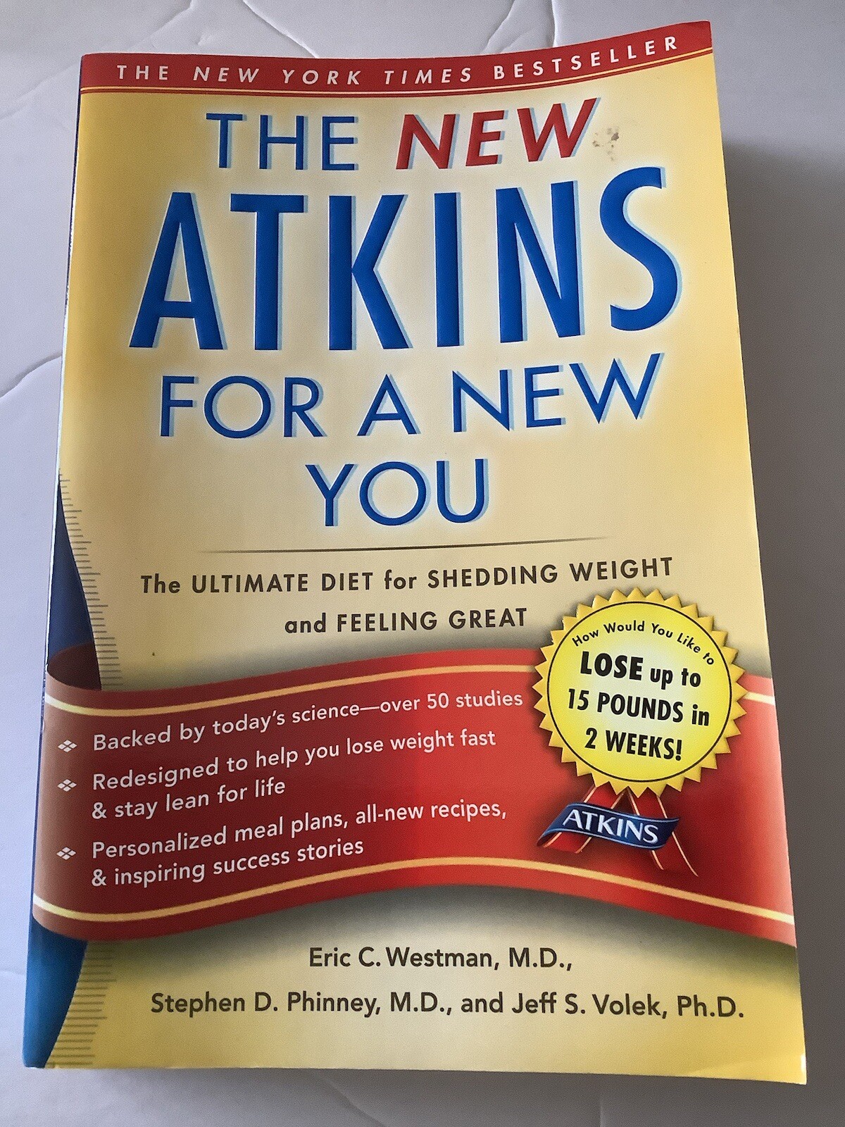 The New Atkins For A New You Paperback Book Diet weight loss