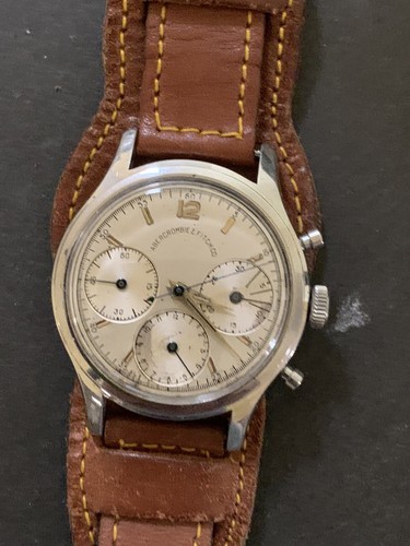 Own A Pc / Abercrombie&Fitch History: By Heuer—Pilots Sports, Valjoux 72 Movement. - Bild 10 von 12