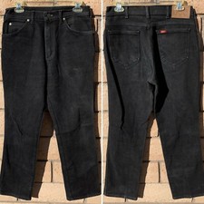 Vintage Lee Riders Jeans Union Made Black 33 33 Measure 31 Waist 31.25 Inseam