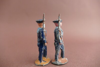 Lot De 5 Soldats En Plomb – Premier Empire, Défilé, Bon état