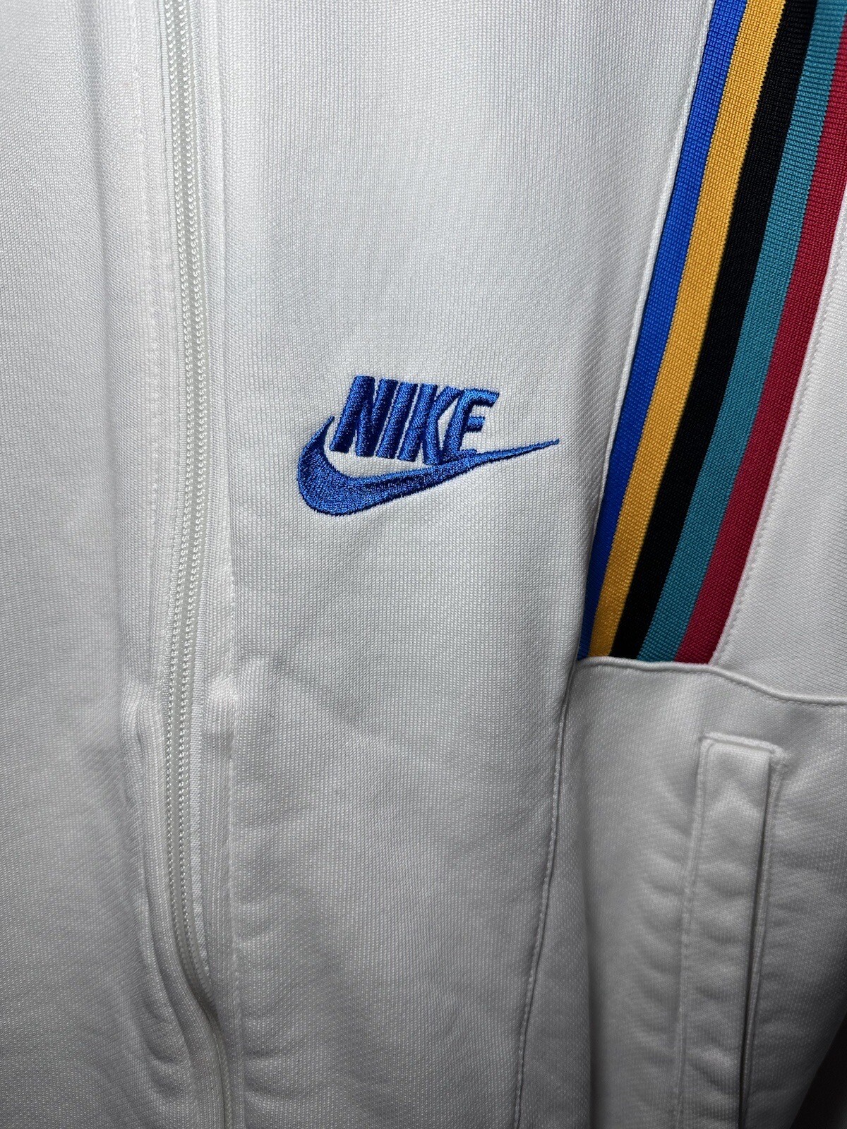 SACAI X NIKE Rara giacca Nike NSW French Terry Heritage ristampa 1988 uomo bianca taglia XS