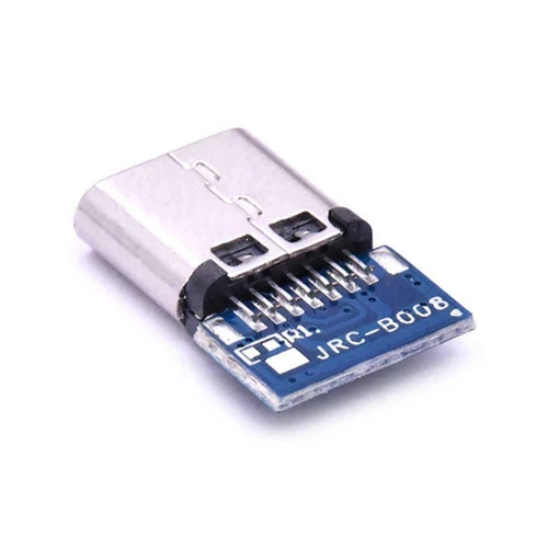 5/10Pair USB 3.1 Type C Male+Female DIY Solder Plug PCB Connector Sockets Repair - Bild 10 von 21
