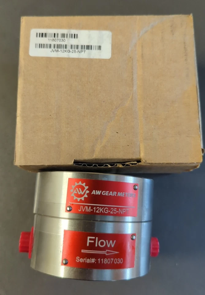 NEW AW LAKE Gear Meters JVM-12KG-25-NPT Positive Displacement Flow Meter; 303SS - Image 2 of 4