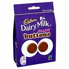 Cadbury Dairy Milk Giant Buttons 119g - Case of 5