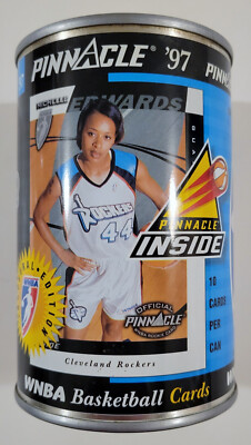 1997 Pinnacle Inside WNBA MICHELLE EDWARDS Sealed Collector Can w