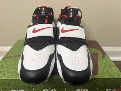 Nike Diamond Turf DT 93 TD Football Cleats White Black Gold Fire