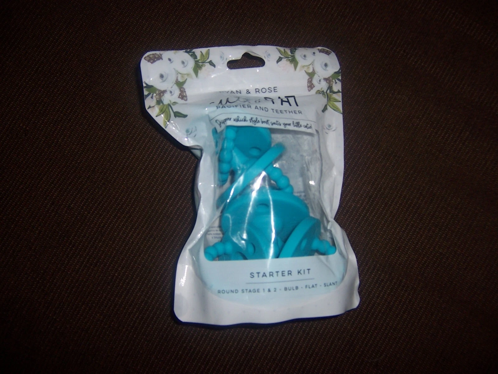 Ryan and Rose cutie Pat pacifier and teether starter kit