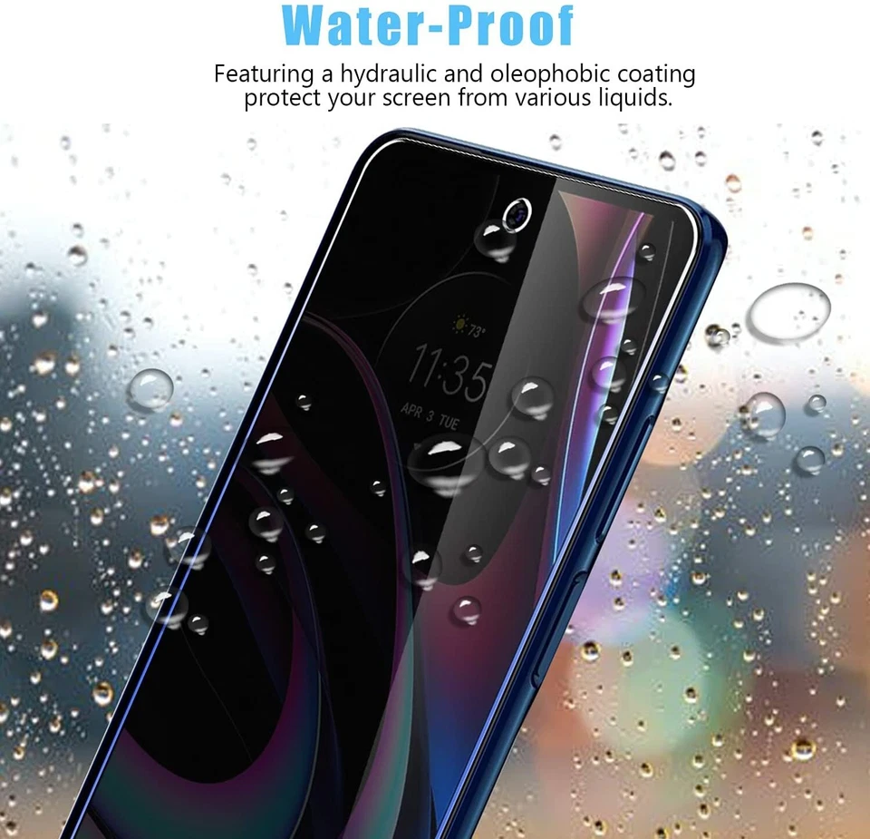 For Motorola Edge Plus 5G UW (2022) 9H Tempered Glass Privacy Screen Protector - Image 4 of 4