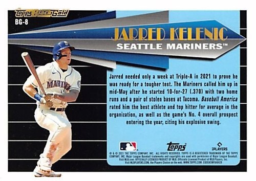 Actualización Topps 2021 oro negro #BG8 Jarred Kelenic RC p2s-37629 - Imagen 2 de 2