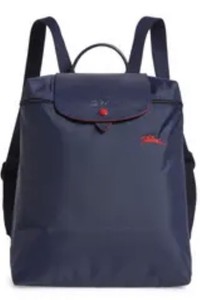 navy longchamp backpack
