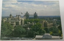 1971 Tower of London and Tower Bridge from the Port of London Postcard