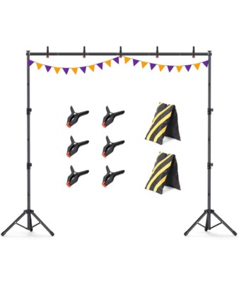 Photo/Party/Wedding/Birthday Backdrop Stand 10x7.5  Adjustable Height & Width