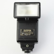 Sunpak Auto Zoom 333D Thyristor Flash Nikon FE/EM NE-1D Adapter Module - Works