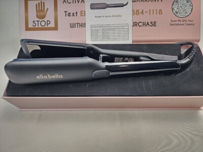 ELLA BELLA Titanium Ionic Hair Straightener Flat Iron - Open Box - Select Color