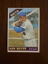 1966 Topps Ken Boyer #385, EX-NMT, ALL REASONABLE OFFERS ACCEPTED.