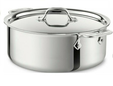 All-Clad 6-Qt 4506 SS Tri-Ply Soup Pot  with Lid (DENT)