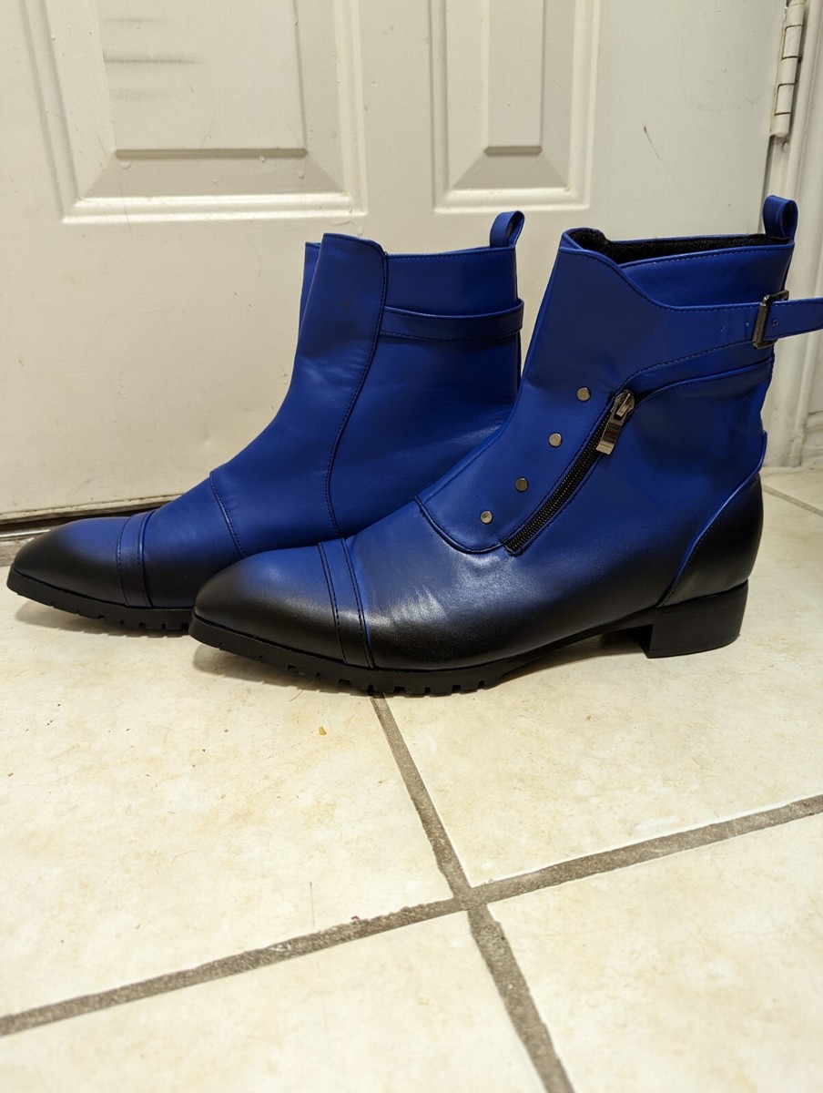 【日本入手困難】Brushed leather ankle boots with strap Amazon.com | COWSDELLA Leather Casual Motorcycle Combat