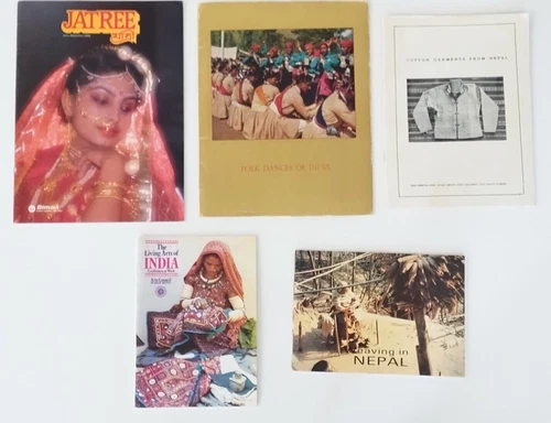 Bangladeshi, Indian and Nepalese Culture Arts Crafts Lot of  5 Vintage Booklets