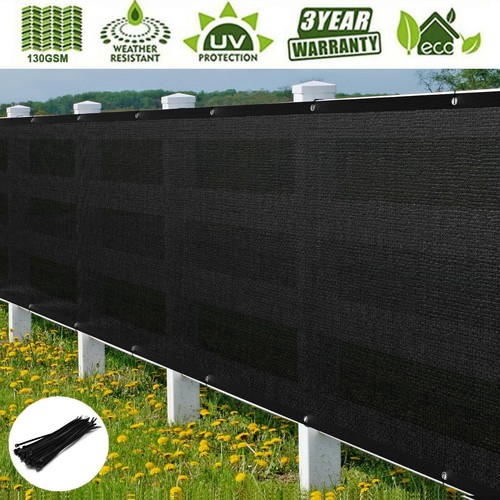 US 50x5ft Privacy Fence Screen Garden Yard Windscreen Mesh Shade Cover /3 Colors - Picture 16 of 23