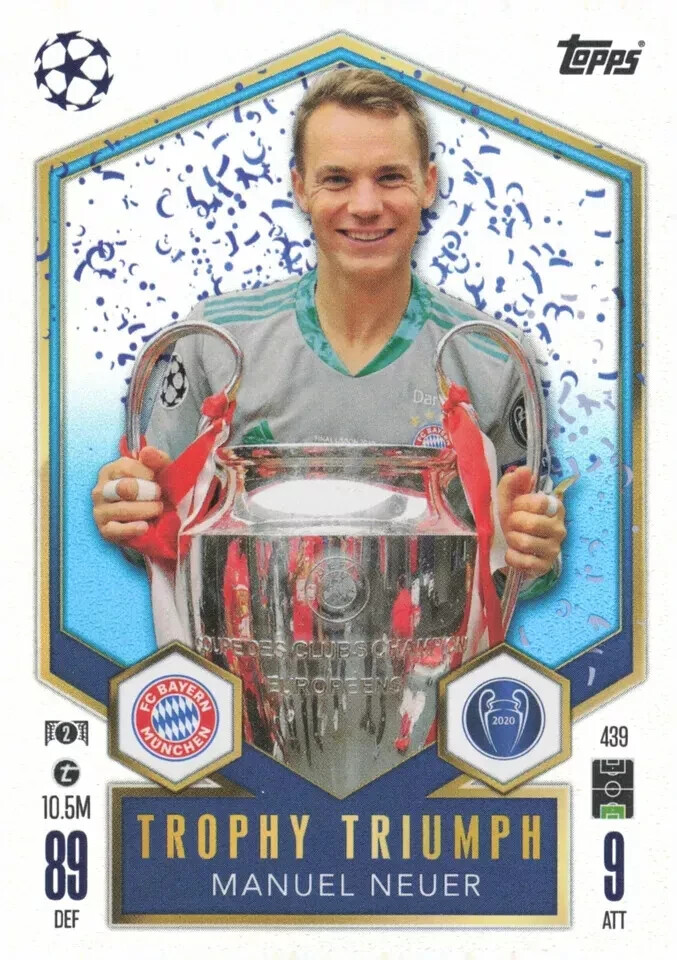 ORβIT HAPPY BAG ニューイヤーカード Topps Match Attax 2024/2025 24/25 Manuel Neuer Trophy Triumph