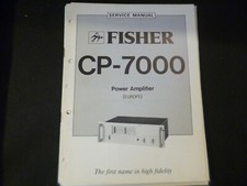 Original Service Manual Schaltplan  Fisher CP-7000
