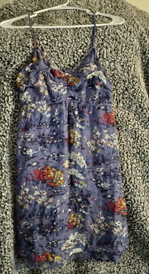 American Eagle Sz 4 Womens Purple Floral Summer Dress