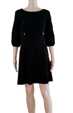 Laundry by Design Black Sheath Cocktail Party Dress 3/4 Sleeve Pocket Size 2