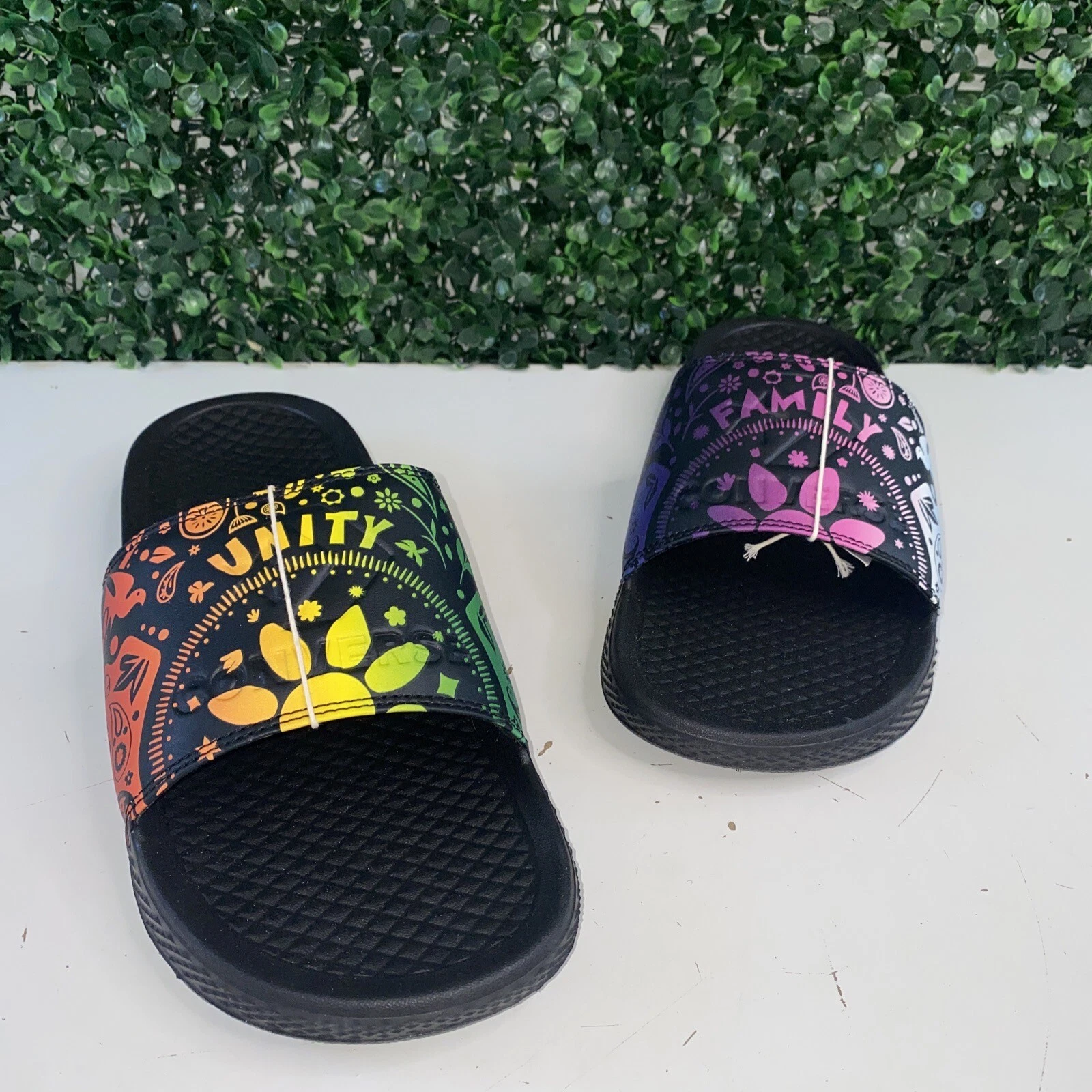 Converse All Star Slides unisex nuove senza scatola multicolore taglia 12M 13W