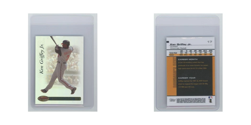 Ken Griffey Jr. 2007 Bowman's Best #17 Cincinnati Reds Baseball Card NM - Image 3 of 3