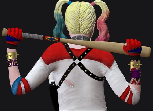 Harley Quinn Suicide Squad File STL-OBJ for 3D Printing two size - 第 4/12 張圖片