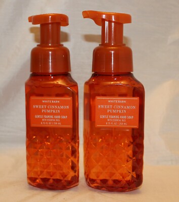 Bath & Body Works White Barn Sweet Cinnamon Pumpkin Foaming Hand Soap X 2