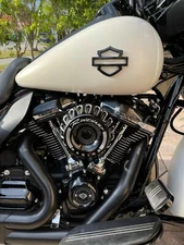 METAL Harley CVO Tank Emblems ALL Black  (set of 2) 5 an 6 gal tank, 6061 Billet