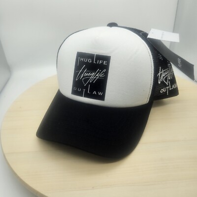 Thuglife Baseball Cap Rubber Box Patch Trucker Hat Snap-Back Foam Mesh KPOP