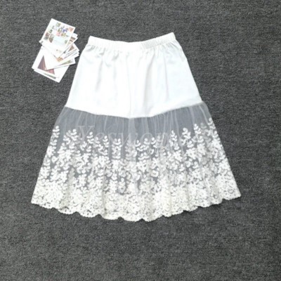 Lady Lace Slip Dress Skirt Extender Knee Length A-Line Half Slip