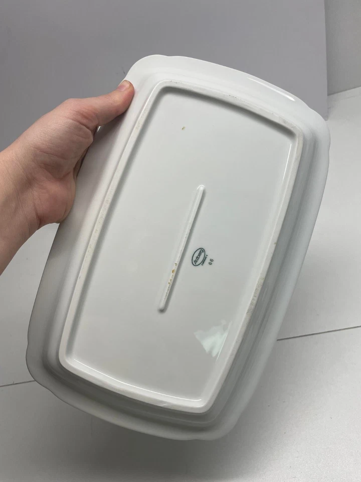 Arzberg Trays Porcelain Rhodos Rectangle Set of 2 Vintage Tableware - Image 4 of 4