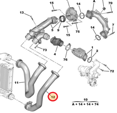 Tuyau D'air Original PSA 9801292180 - Pour Citroën C4, Peugeot 308, 5008, Neuf, Renforcé, Fabrication France