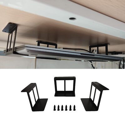 Under Desk Laptop Holder Mount With Screwbracket Devices Upto 2.7'' Under Desk Mo