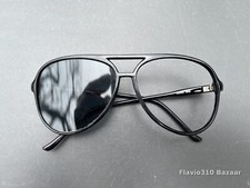 Vintage MADE IN KOREA 3533 Black Aviator Eyeglasses Sunglasses - Frame Only