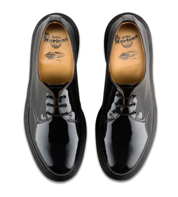 Dr Martens x Beams 1461 Mens US 5 Black Patent Lamper Oxford Lace